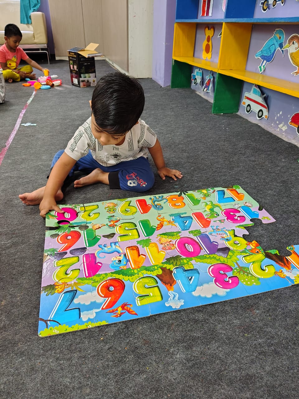 Happy preschool children