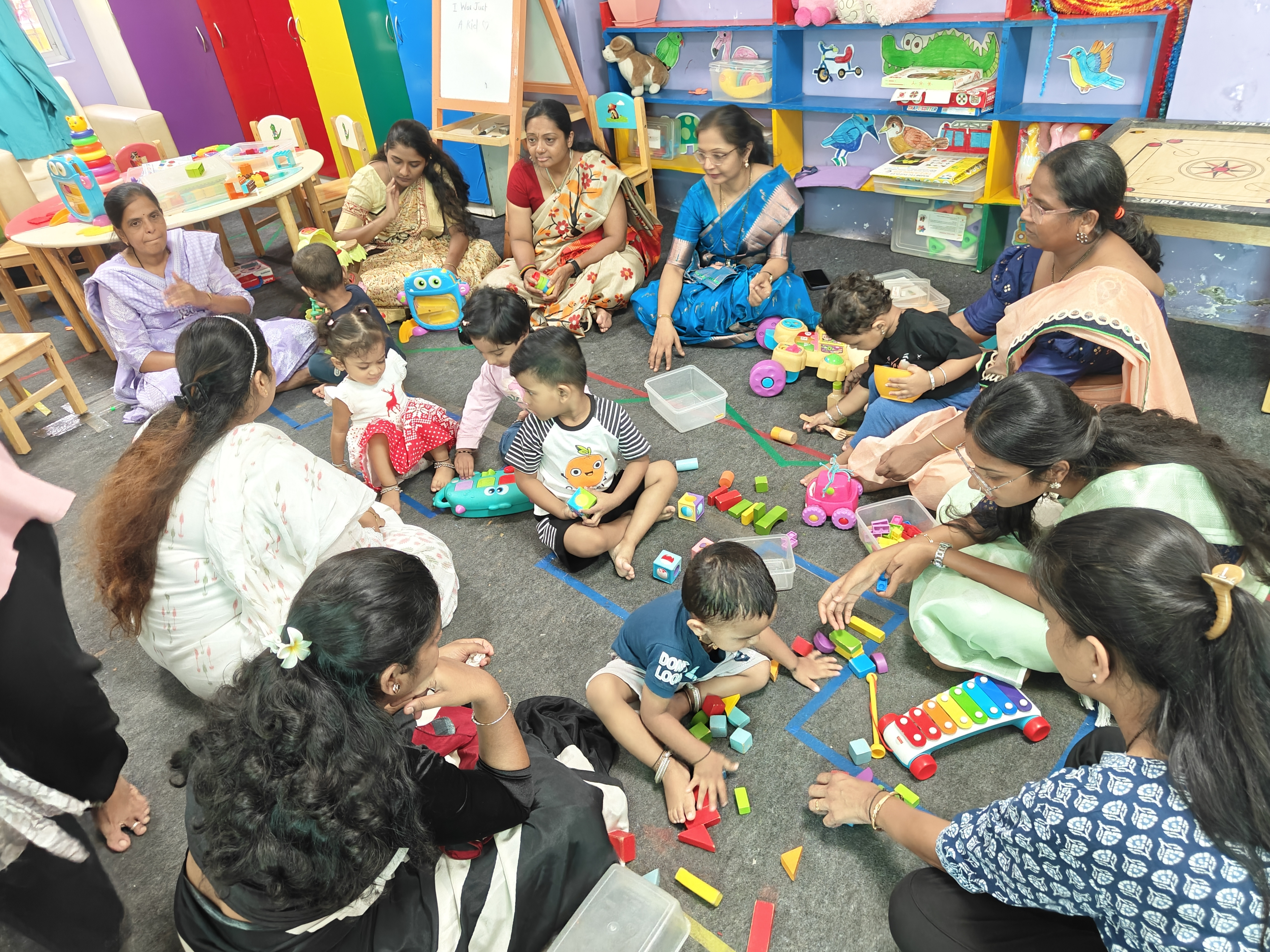 Kids exploring a sensory play activity