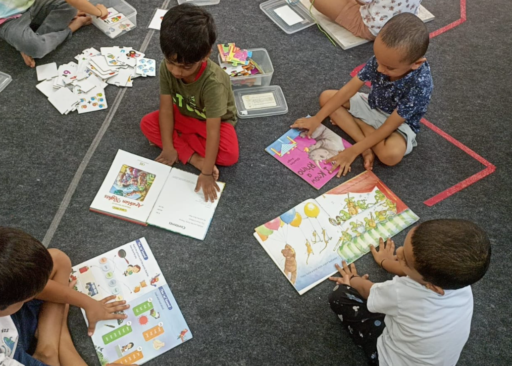 Happy children learning through play at SpacECE