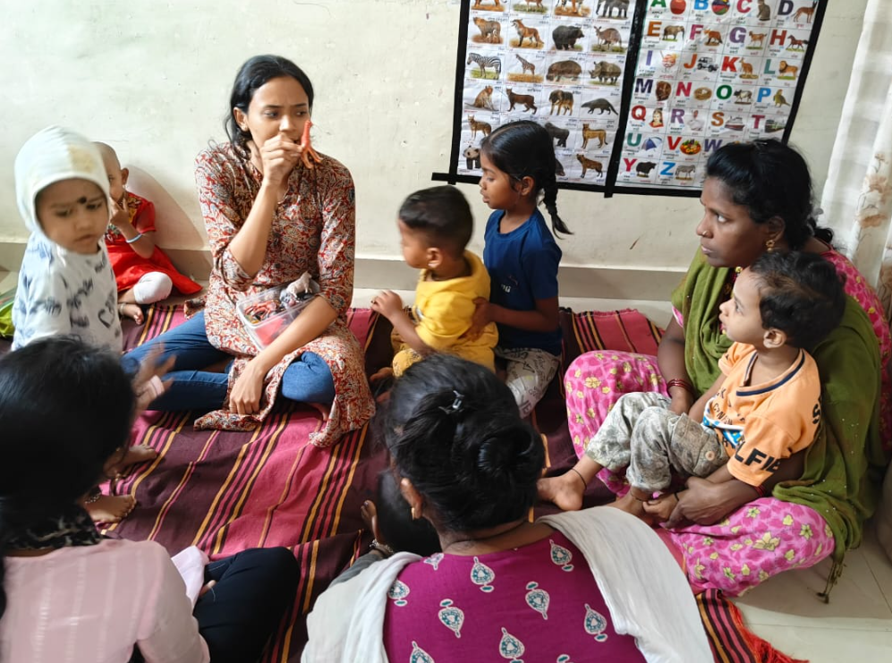 Children engaged in interactive learning